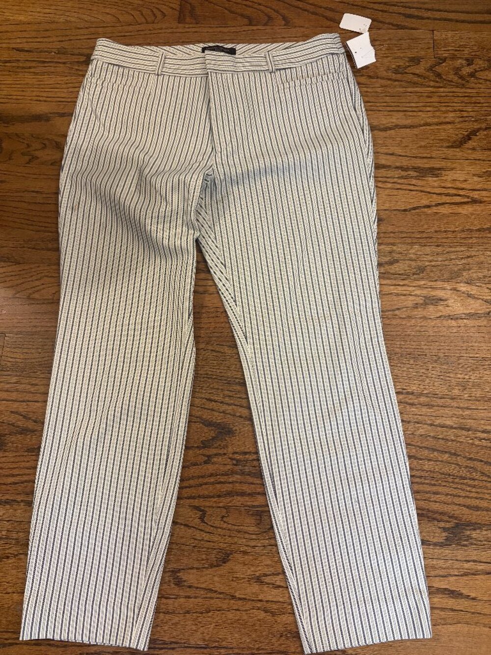 Banana Republic Sloan Fit Striped Ankle Dress Pants Size 12 NWT